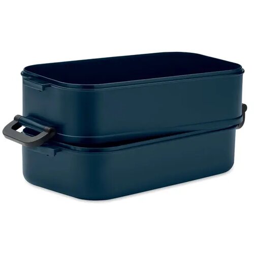 Duurzame lunchbox met 2 vakken Kobaltblauw