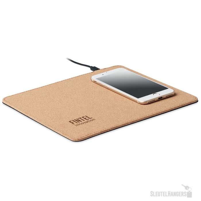 Muismat met 15w oplader Wireless matty Beige