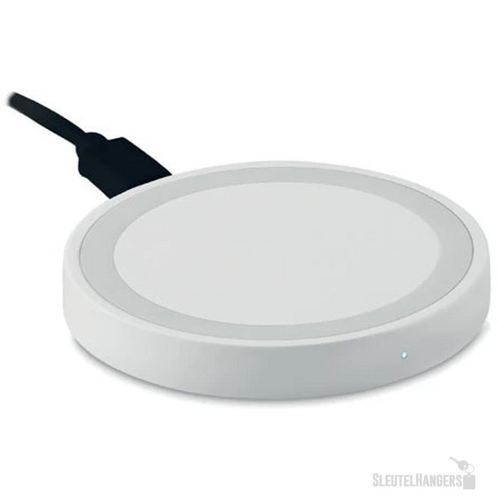 Kleine draadloze oplader Wireless plato + wit