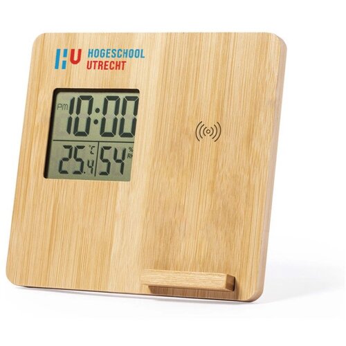 Bamboe weerstation oplader Naturel