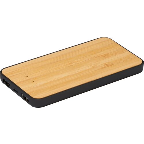Powerbank en draadloze oplader (8000 mAh) Beige