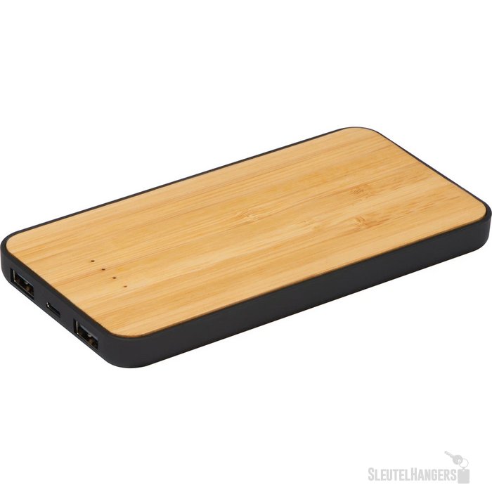 Powerbank en draadloze oplader, 8000 mAh beige