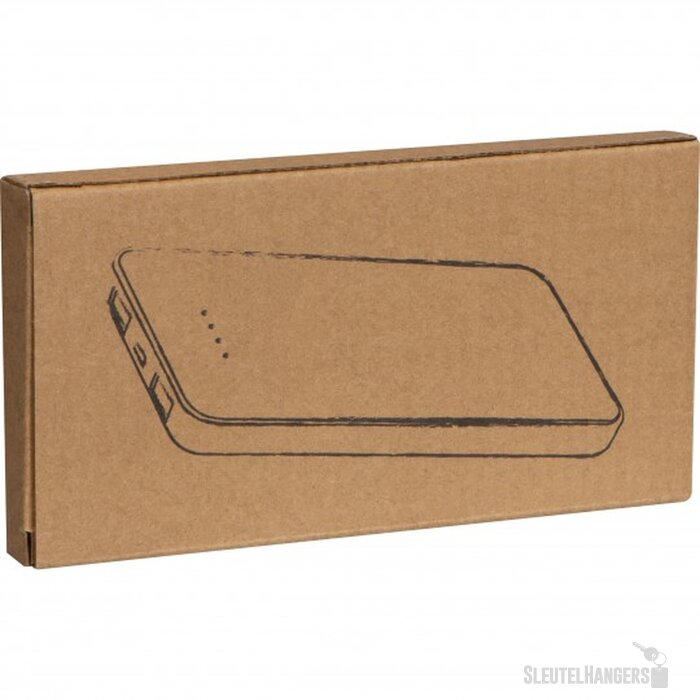 Powerbank en draadloze oplader (8000 mAh) Beige