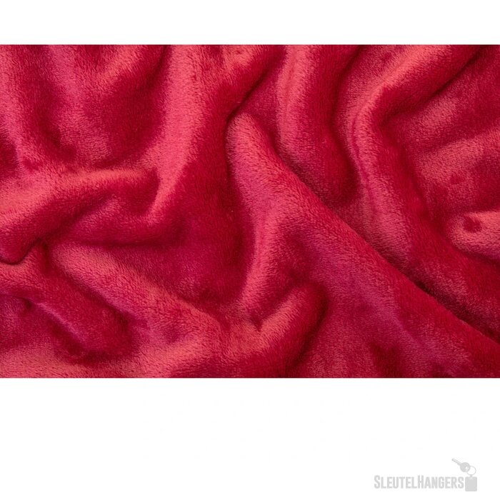 Vantaa Rpet Flanellen Deken Bordeaux