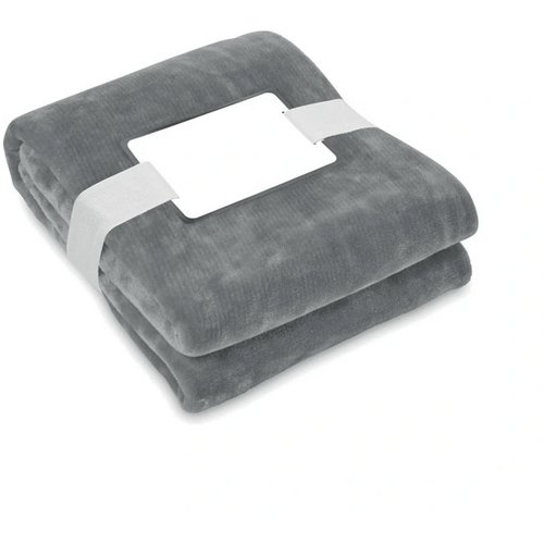 RPET flanellen fleece deken Grijs