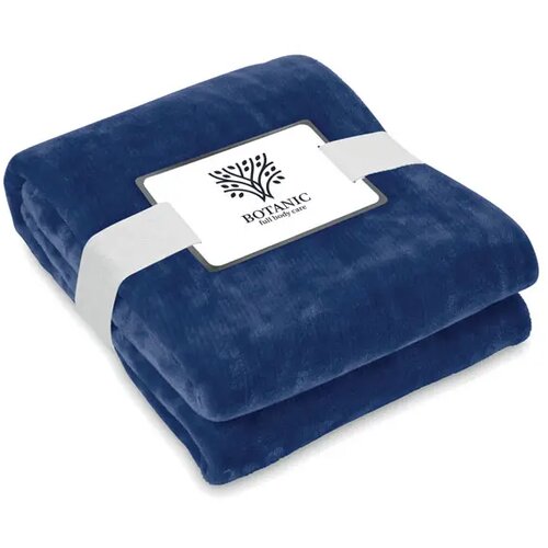 RPET flanellen fleece deken Blauw
