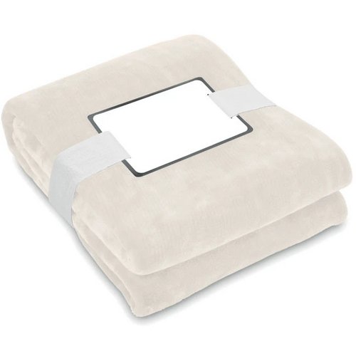 RPET flanellen fleece deken Beige