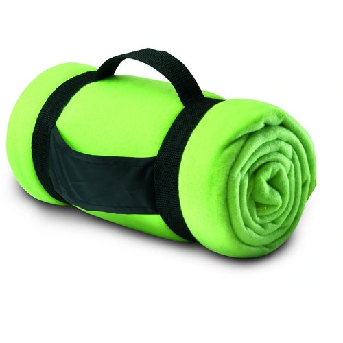 Fleece deken Stavenger Limoengroen