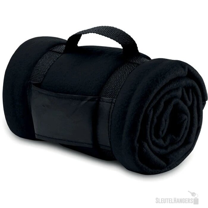 Fleece deken Stavenger zwart