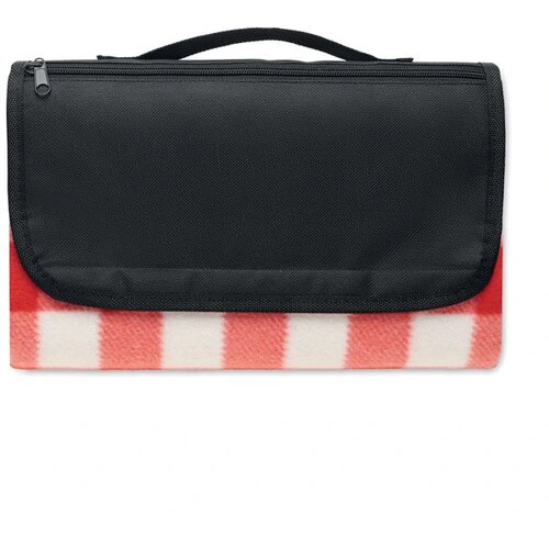 Rpet fleece deken Caly Rood
