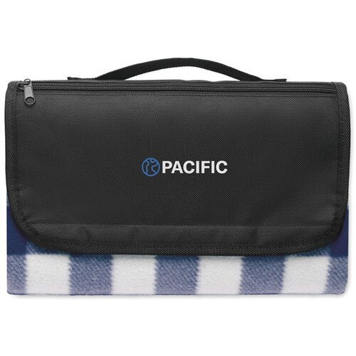 Rpet fleece deken Caly Blauw