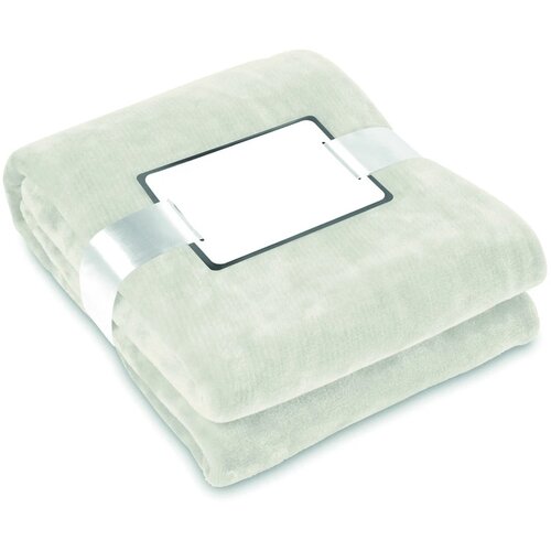 Fleece deken van flanel Beige