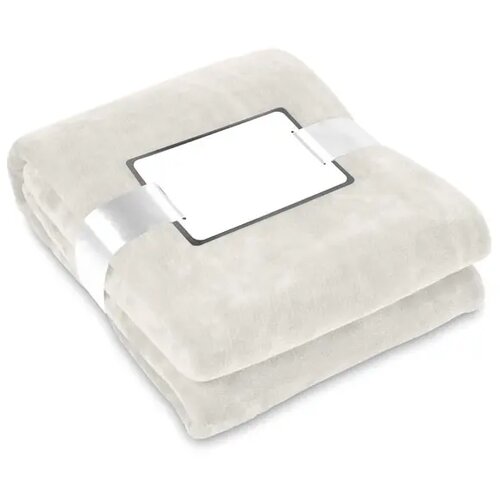 Fleece deken van flanel Beige