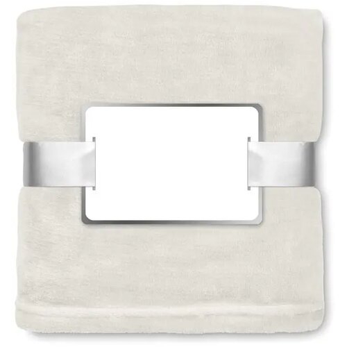 Fleece deken van flanel Beige