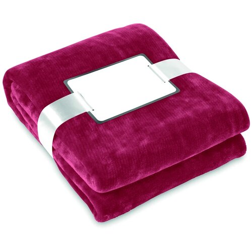 Fleece deken van flanel Bordeaux