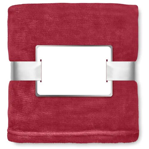 Fleece deken van flanel Bordeaux