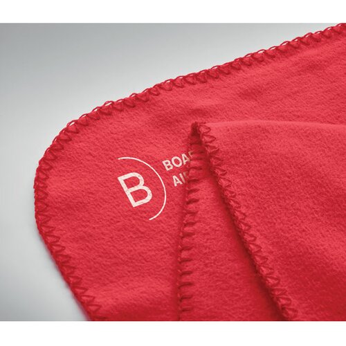 RPET polar fleece deken Rood