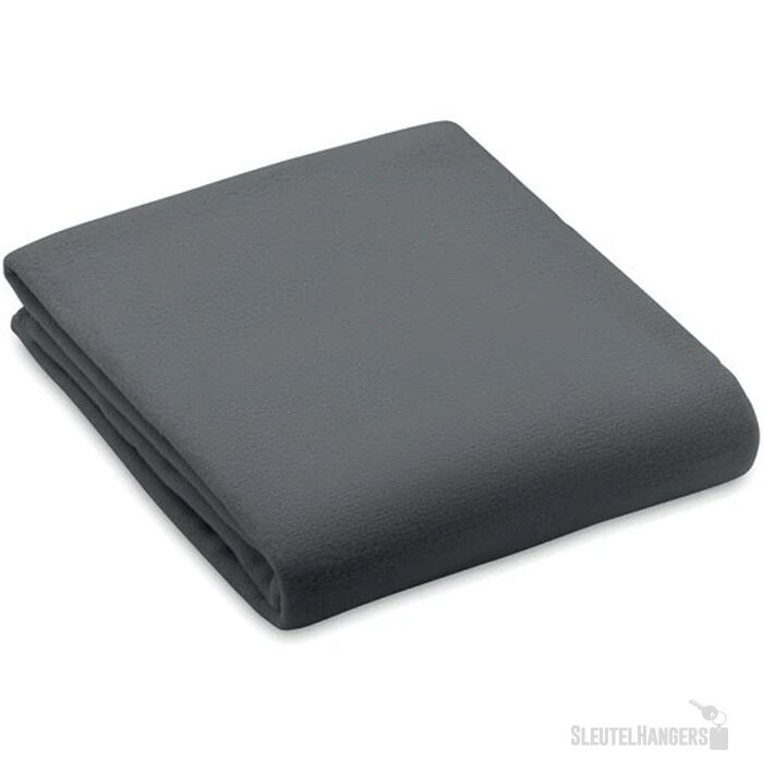 Rpet fleece deken 130gr/m² Bogda donker grijs