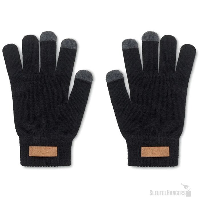 Rpet tactiele handschoenen Dactile zwart