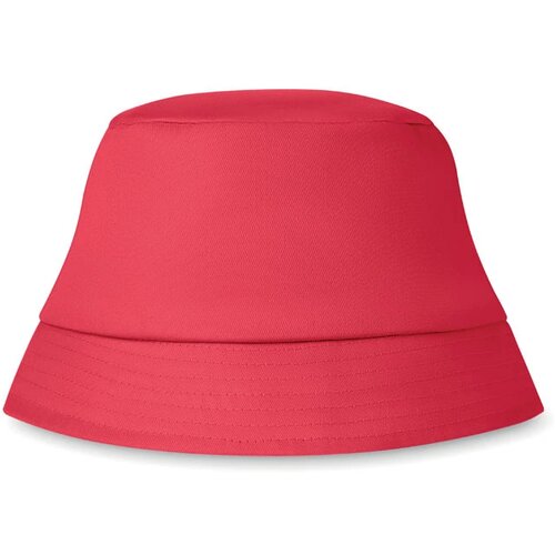 Katoenen zonnehoed Rood