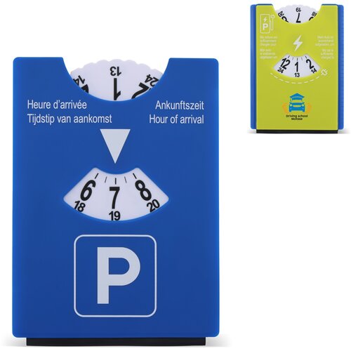 Parkeerschijf ijskrabber blauw groen blauw / groen