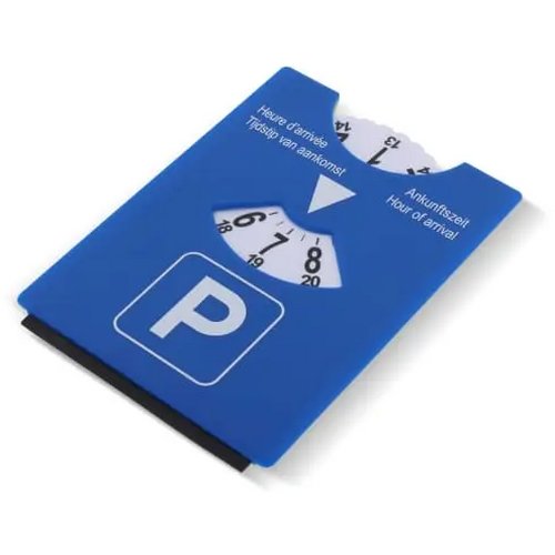 Parkeerschijf ijskrabber blauw groen blauw / groen