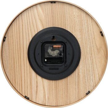 Klok van hout - Analoog beige