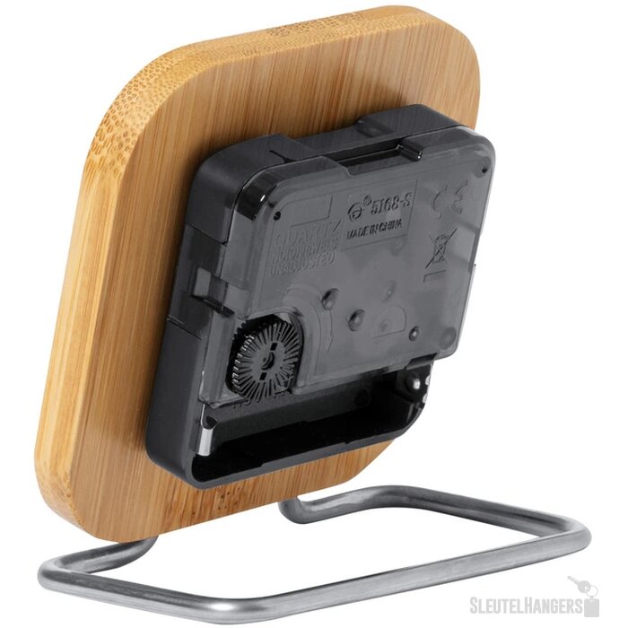 Tafelklok Op Rvs Voet Naturel