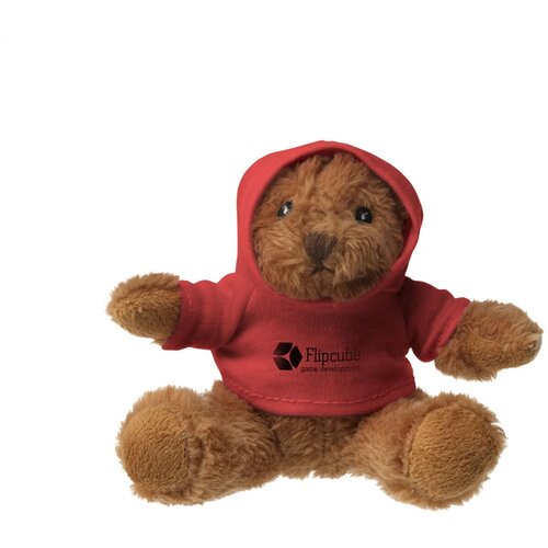 Hoodedbear knuffelbeer Rood