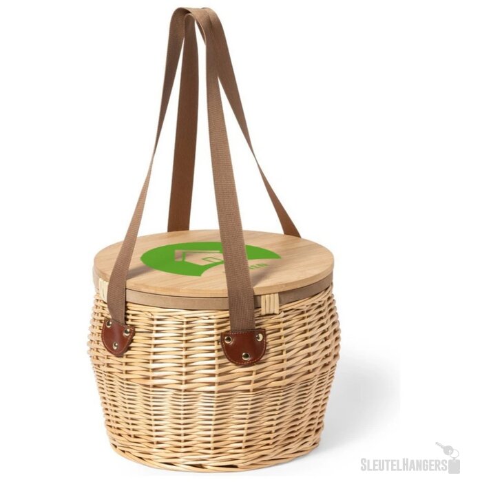 Bubu Rieten Picknickmand Natuurlijk