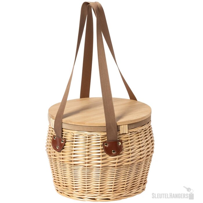 Bubu Rieten Picknickmand Natuurlijk