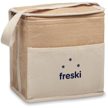 Jute en canvas koeltas 3l Lona beige Jute en canvas koeltas 3l Lona beige