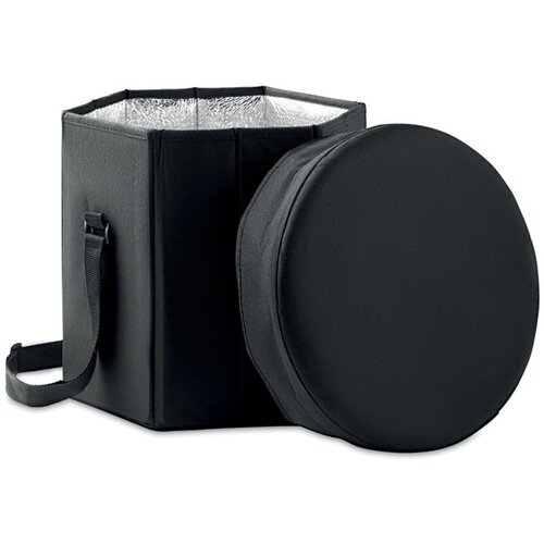 Opvouwbare koeltas- /krukje Seat & drink zwart