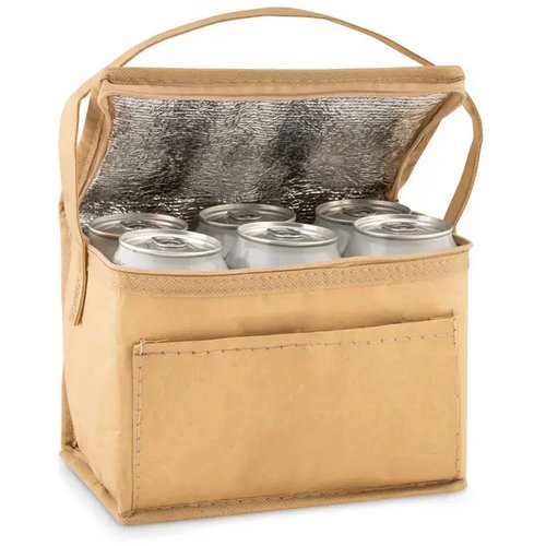 Koeltas papier voor 6 blikjes Papercool beige