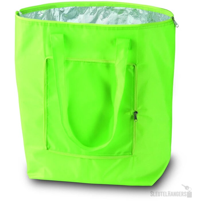 Koeltas van 210t nylon Plicool limoen