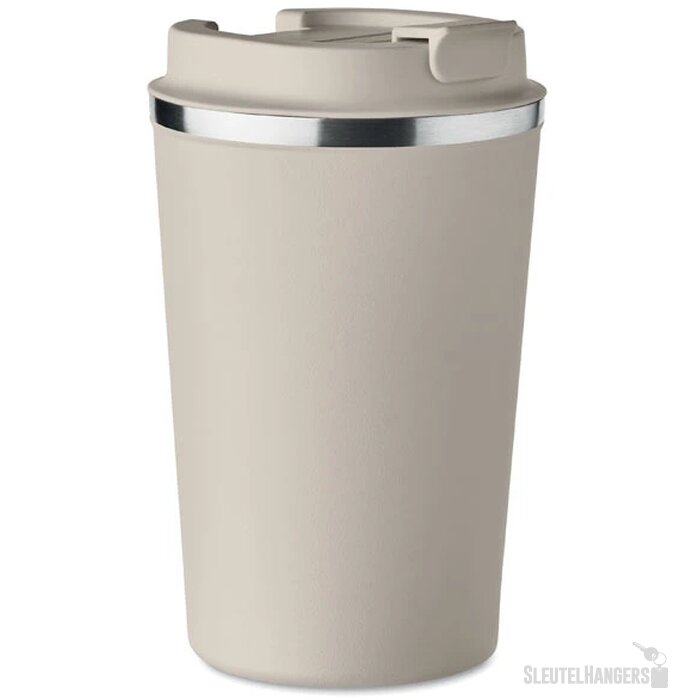 Dubbelwandige drinkbeker Brace beige