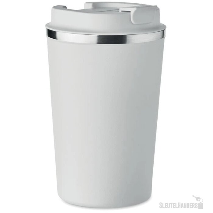 Dubbelwandige drinkbeker Brace wit