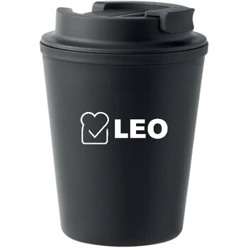 Gerecyclede thermosbeker (300 ml) Zwart