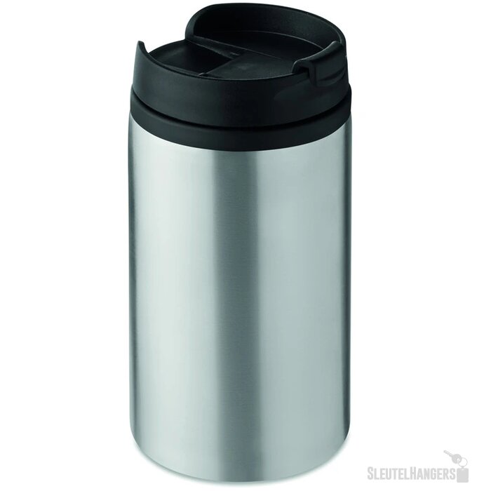 Dubbelwandige thermosbeker (250 ml) Zilver