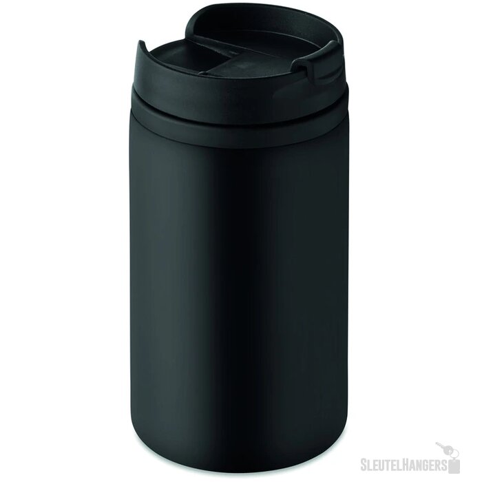 Dubbelwandige thermosbeker (250 ml) Zwart