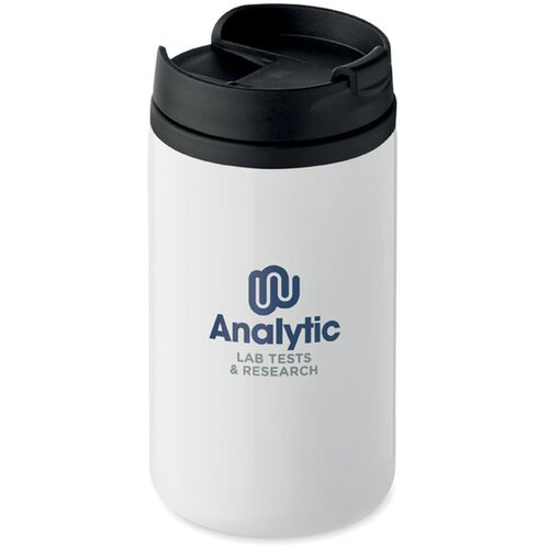 Dubbelwandige thermosbeker (250 ml) Wit