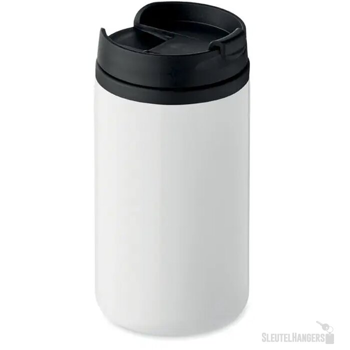 Dubbelwandige thermosbeker (250 ml) Wit