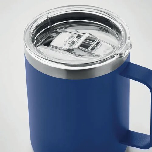 Dubbelwandige beker met drinkdeksel (300 ml) Blauw 300 ml