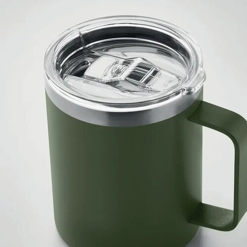 Dubbelwandige beker met drinkdeksel (300 ml) Groen 300 ml