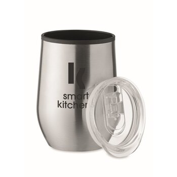 Dubbelwandige reisbeker (350 ml) Zilver Dubbelwandige reisbeker (350 ml) Zilver