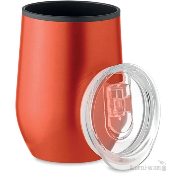 Dubbelwandige reisbeker (350 ml) Rood