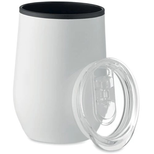 Dubbelwandige reisbeker (350 ml) Wit 350 ml