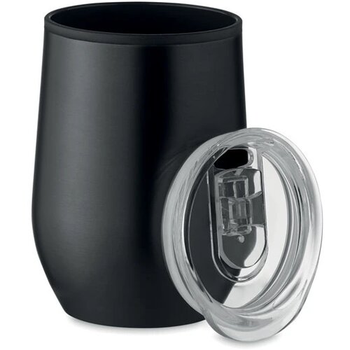 Dubbelwandige reisbeker (350 ml) Zwart 350 ml
