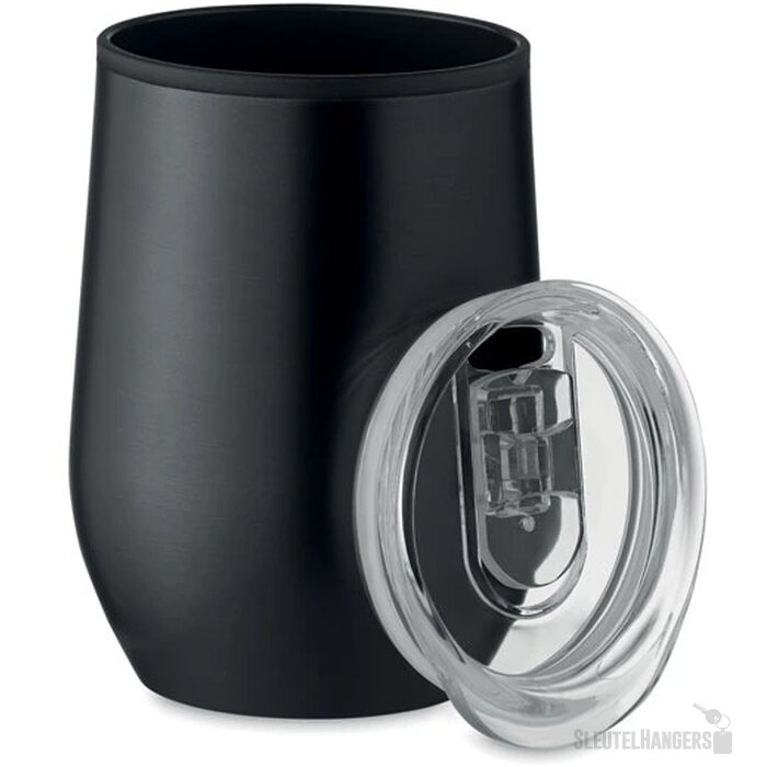 Dubbelwandige reisbeker (350 ml) Zwart