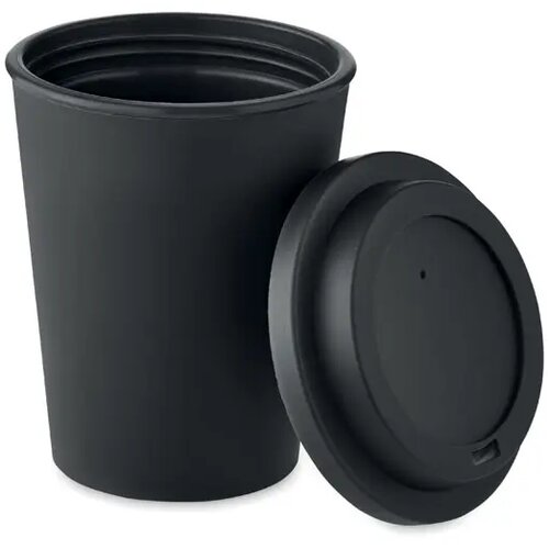 Dubbelwandige beker pp 300 ml Nola zwart 300 ml